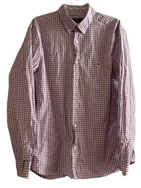 Vineyard Vines Classic Fit Shirt Purple Gingham L